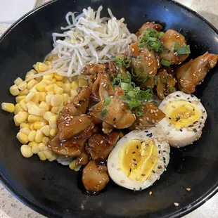 chicken daraman rice bowl