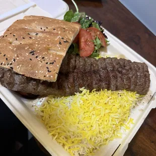 Beef Koobideh Lunch