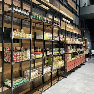 a view of the food section