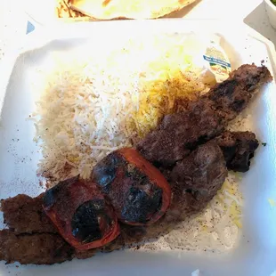 CHELO KABOB (ground beef kabob)