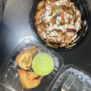 Samosa and Samosa Chaat