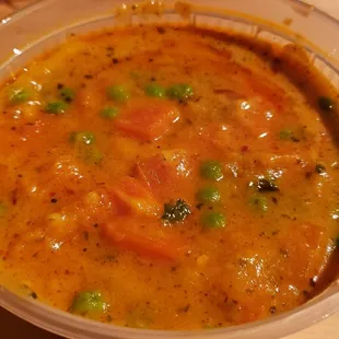 Coconut vegetable curry ($14), vegan by default. Pretty good.