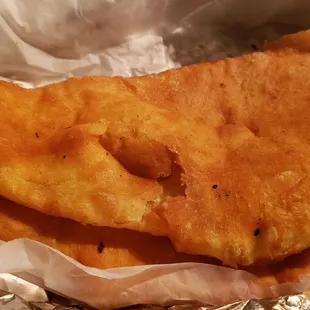 Bhatura ($5), made vegan w/o butter. Nicely done fried bread.