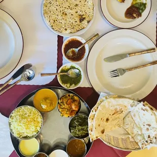 a plate of food on a table