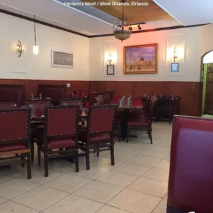 the interior of the restaurant