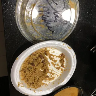 Check out small meat piece in my daal makhni