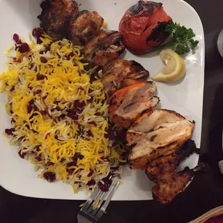Chicken Cornish Kabob Dinner