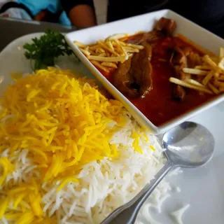 Vegetarian Gheimeh Bademjan Lunch Special