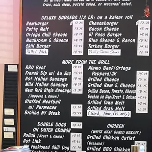 the menu