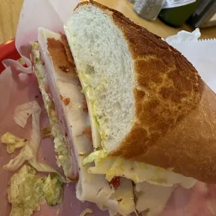 Sleeper sandwich on Dutch crunch