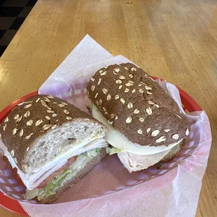 Turkey Breast on wheat was solid!