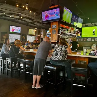 Bar area, the restaurant is very clean and friendly staff.