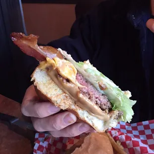 Peanut butter bacon cheese burger?!?!