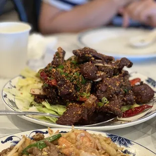Fried short rib dry garlic