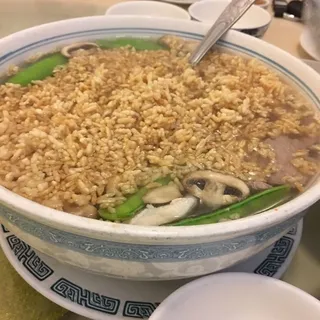 3 Flavor Sizzling Rice Soup