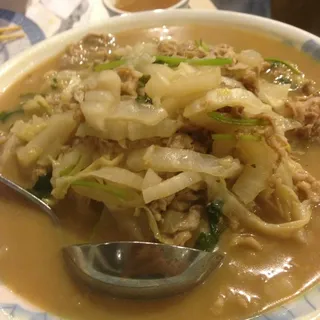 Lamb and Pickled Cabbage with Noodle Soup