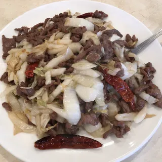 Beef with Pickled Cabbage
