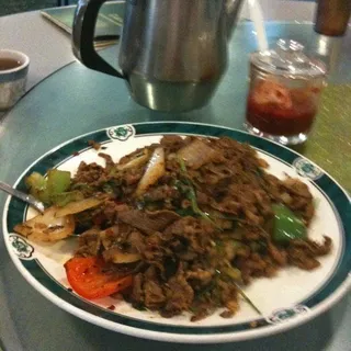 Lamb with Green Onions
