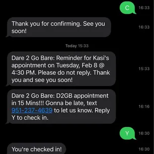Txt exchange and time stamps