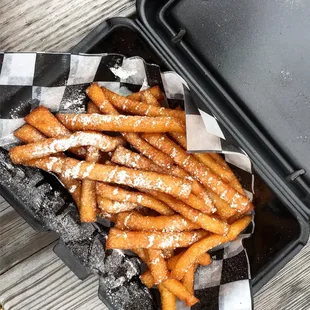 Full order of funnel cake fries.