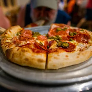 Small with jalapenos and pepperoni
