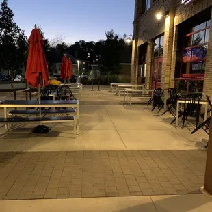 Outside seating