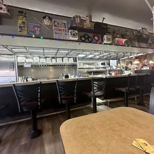 a view of the kitchen