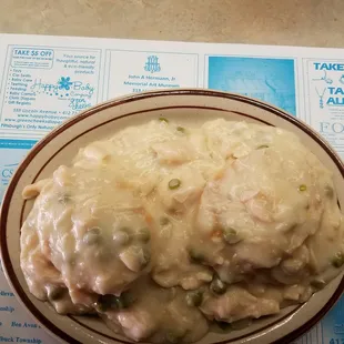 Chicken Ala king! Oh ya