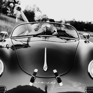 Classic car black and white