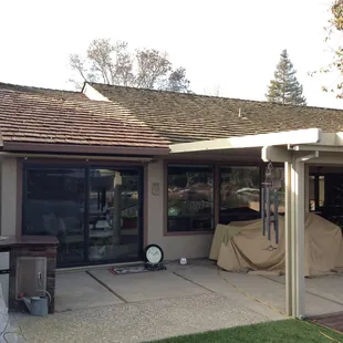 Addition off kitchen/living room complete