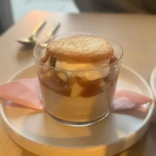 Caramel apple Budino- my favorite dessert! Would order again and again