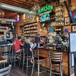 people sitting at the bar