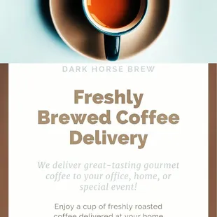 We Deliver Fresh Coffee to Your Event!