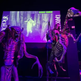 Creatures you see in line while watching a scare cam