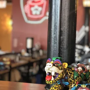 a leopard and a monkey