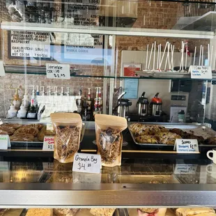 pastries on display