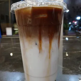Iced caramel macchiato!