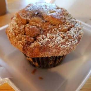 Coffee cake muffin