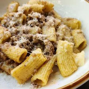 Ragu w/rigatoni (w/tax &amp; tip, over $28, 8/15/23)