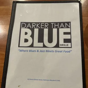 Menu Cover