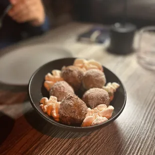 Ricotta Donuts with Meyer lemon whipped cream