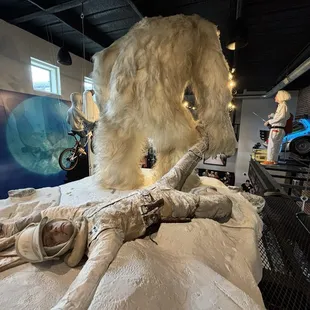 Life size Skywalker and snowmonster