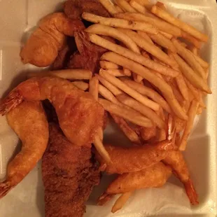 Whiting Fish and Shrimp