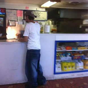 Ordering counter - kitchen open to view