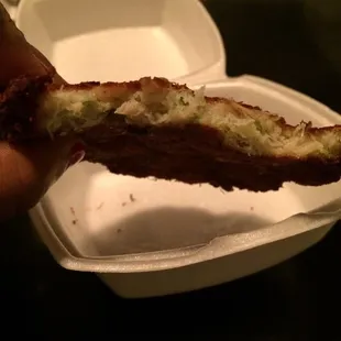 Dry &amp; Over Cooked Crab Cake That I Threw Away.