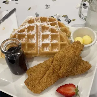 Catfish and waffles