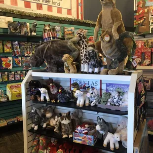 Stuffed animal display