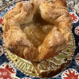 Kouign-Amann with cinnamon apple