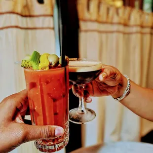 Jack's Bloody Mary and their Espresso Martini