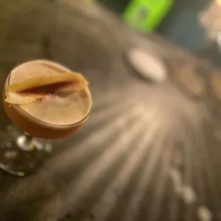 A sweet but tart custom dark rum darling